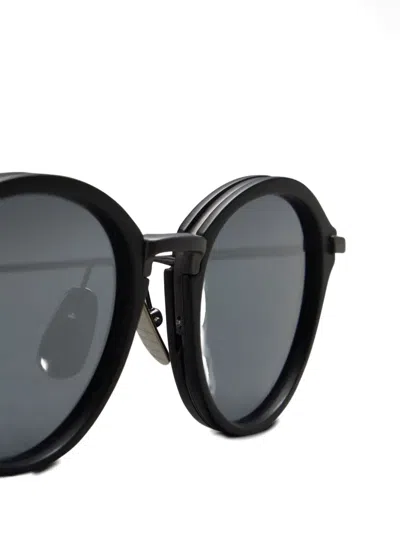 Thom Browne Round-frame Glasses In Black