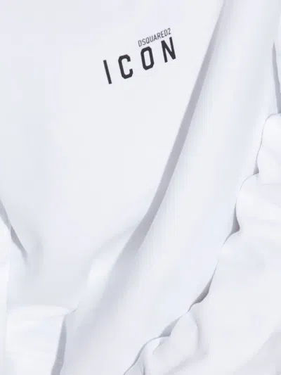 Dsquared2 Logo Sweatshirt In White