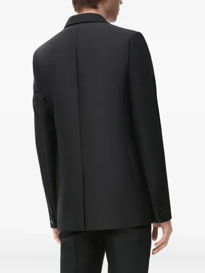 Loewe Jacket In Wool And Silk In Black