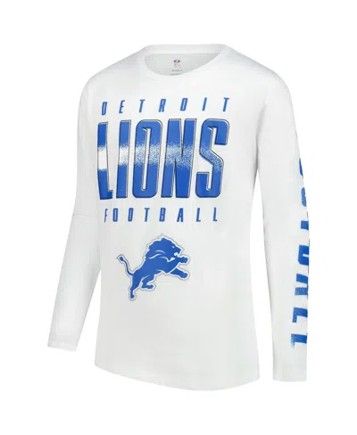 Outerstuff Big Boys And Girls 2-piece Detroit Lions The Mix Combo T-shirt Set In Blue