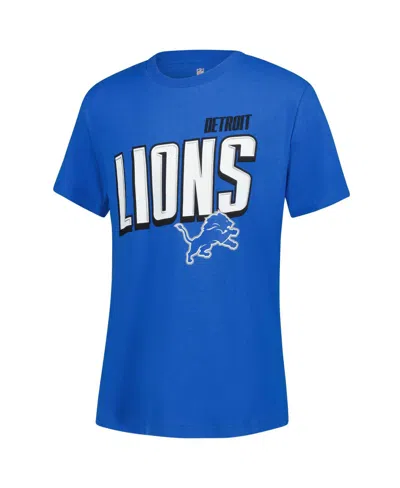 Outerstuff Big Boys And Girls 2-piece Detroit Lions The Mix Combo T-shirt Set In Blue