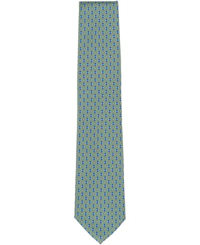 Perry Ellis Portfolio Men's Cain Neat Pattern Classic Tie In Green