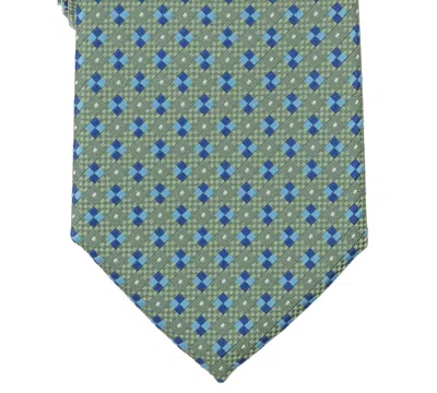 Perry Ellis Portfolio Men's Cain Neat Pattern Classic Tie In Green
