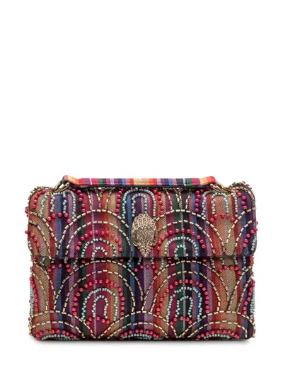 Kurt Geiger Medium Soft Kensington Rainbow Shoulder Bag In Multi