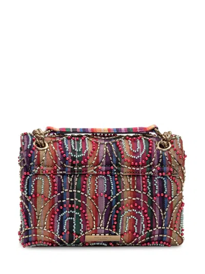 Kurt Geiger Medium Soft Kensington Rainbow Shoulder Bag In Multi