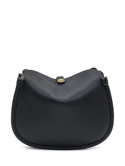 Etro Leather Textured Shoulder Bag In Black