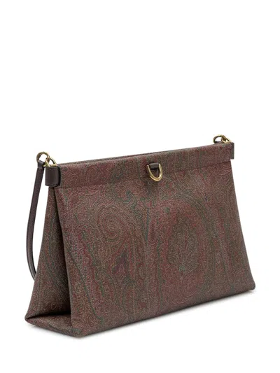 Etro Arnica Mini Shoulder Bag With Paisley Print In Multi