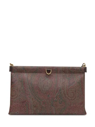 Etro Arnica Mini Shoulder Bag With Paisley Print In Multi