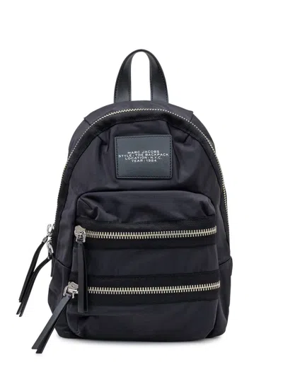 Marc Jacobs The Biker Nylon Medium Backpack In Black