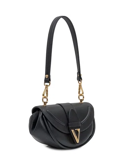 Versace Virtus Small Shoulder Bag In Black