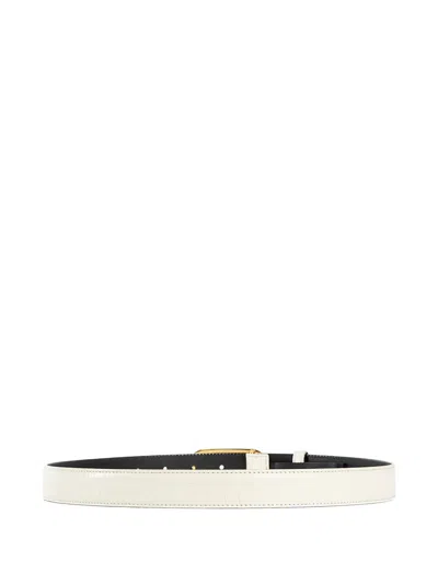 Tom Ford T-buckle Belt In White