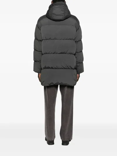 C.p. Company Hooded Padded Jacket In Gray