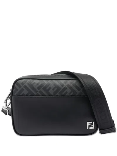 Fendi Adjustable Detachable Shoulder Strap Camera Case In Black