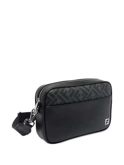 Fendi Adjustable Detachable Shoulder Strap Camera Case In Black