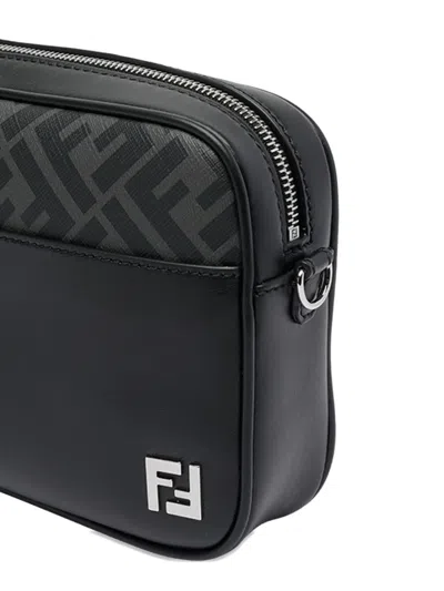 Fendi Adjustable Detachable Shoulder Strap Camera Case In Black
