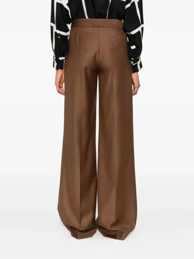 Gianluca Capannolo Pleated Zipper Casual Pants In Brown