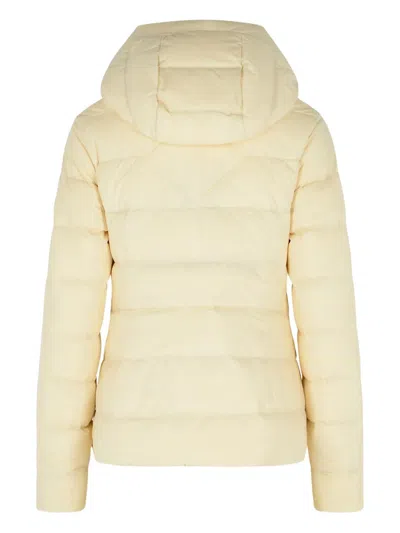 Canada Goose Hooded Long Sleeve Quilted Jacket In Neutral