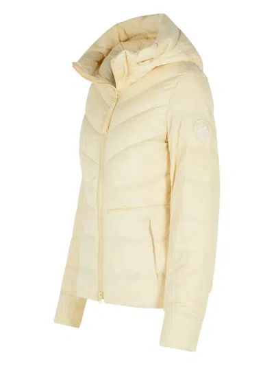 Canada Goose Hooded Long Sleeve Quilted Jacket In Neutral