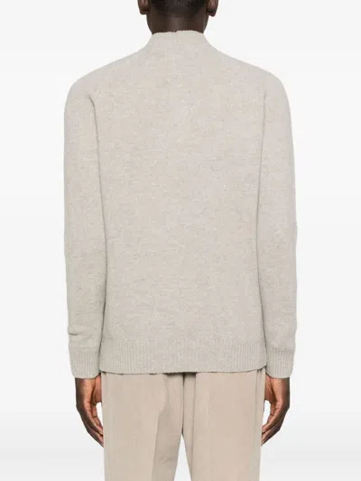 Barbour Grangetown Zip-up Sweater In Gray