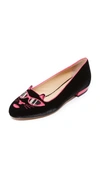 CHARLOTTE OLYMPIA Pretty in Pink Kitty Flats