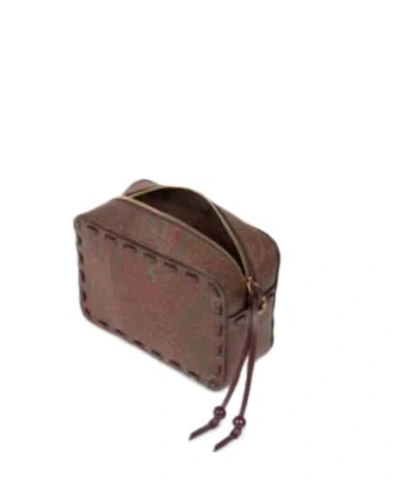 Etro Arnica Shoulder Bag 1984 Brown In Red