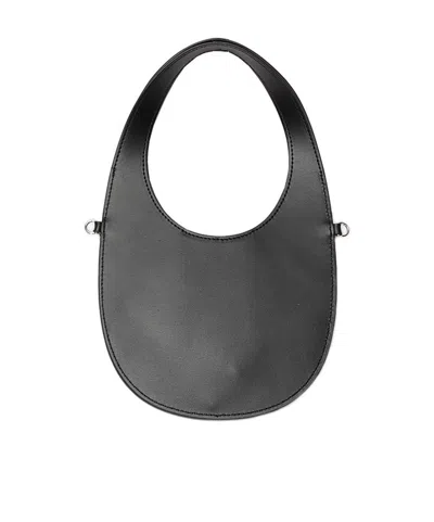 Coperni Curved Mini Tote Detachable Strap In Black
