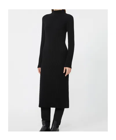 Max Mara Wool And Cashmere Slim-fit Dress In Black