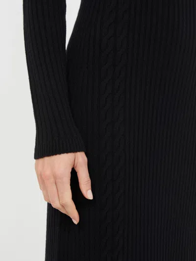 Max Mara Wool And Cashmere Slim-fit Dress In Black