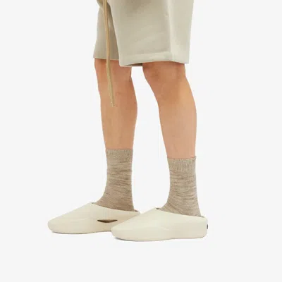 Fear Of God Logo Patch Slip-on Runner Sneakers In White