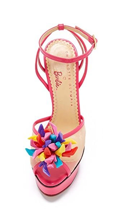 Shop Charlotte Olympia Pomeline Platform Sandals In Pink