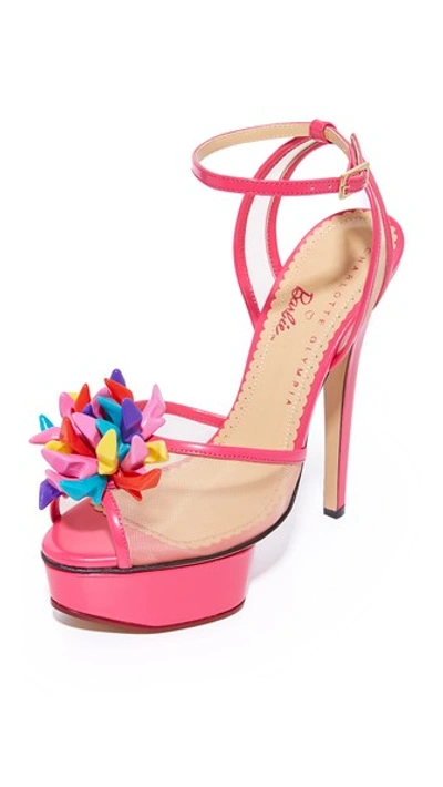 Shop Charlotte Olympia Pomeline Platform Sandals In Pink