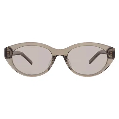 Saint Laurent Cat-eye Frame Sunglasses In Brown