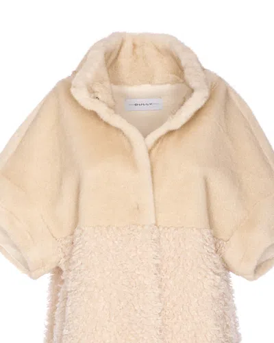 Bully Sword Latte Mix Brown Fake Fur Coat In Multi