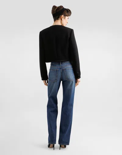 Dolce & Gabbana 5-pocket Denim Trousers In Blue