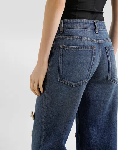 Dolce & Gabbana 5-pocket Denim Trousers In Blue