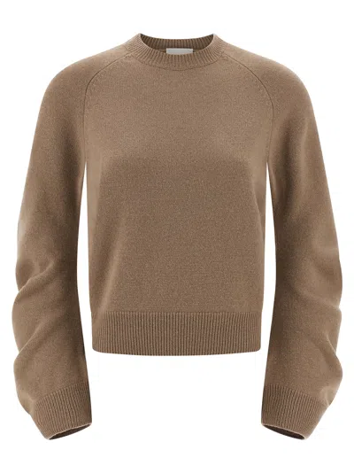 Nude Cuffed-sleeve Crewneck Sweater In Neutral