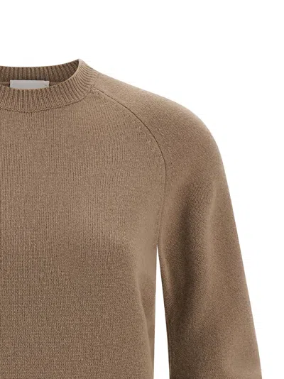 Nude Cuffed-sleeve Crewneck Sweater In Neutral