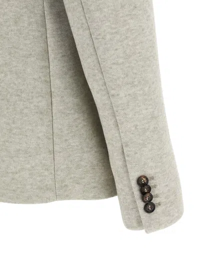 Giuseppe Di Morabito Double-breasted Oversized Blazer With Removable Rose Brooch In Brown