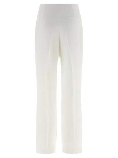 Alberta Ferretti Cady Pants In White