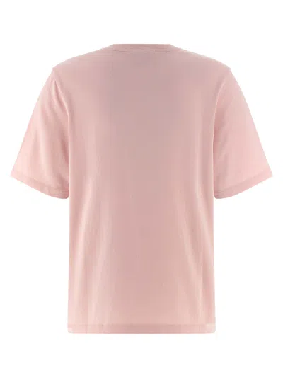 Maison Kitsuné Light Pink T-shirt With Logo Patch In Pink