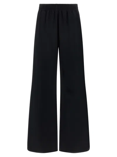 Fabiana Filippi Trousers Wide-leg Elasticated Waistband In Black