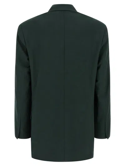 Dries Van Noten Single Breasted Blazer In Green