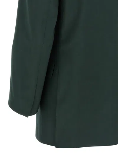 Dries Van Noten Single Breasted Blazer In Green