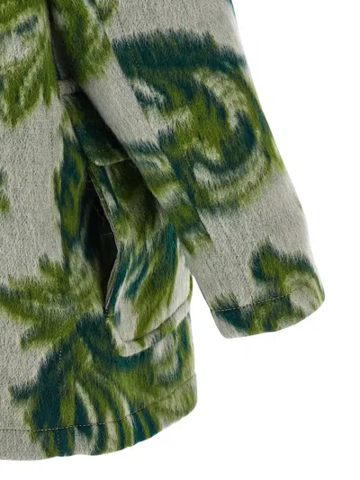 Etro Hooded Jacquard Wool-blend Jacket In Multi