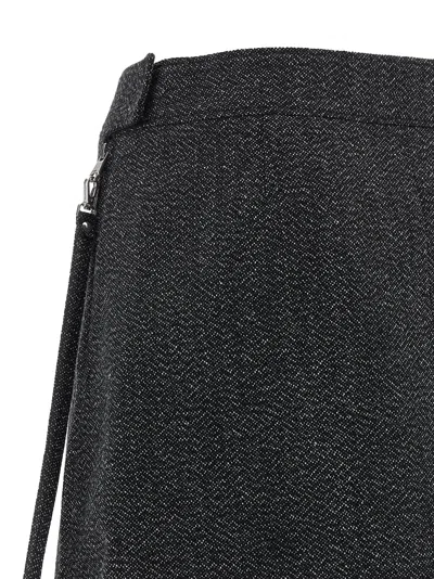 Courrèges Courreges Women 'zipped Caviar Mini' Skirt In Black