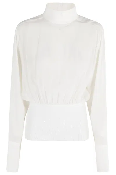 Seventy Turtleneck Cardigan In White