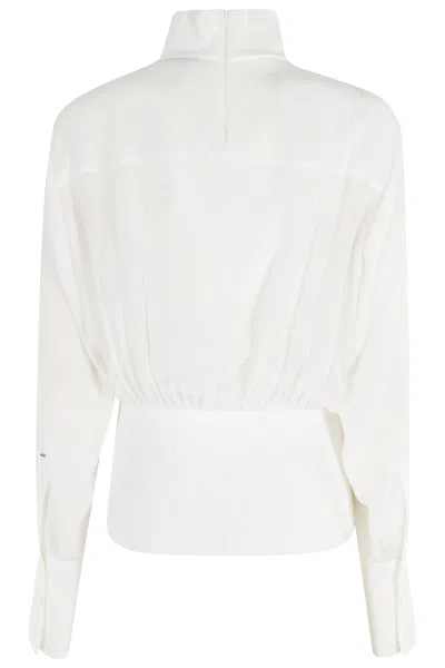 Seventy Turtleneck Cardigan In White