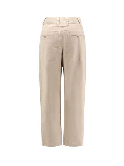 Isabel Marant Étoile Pantaloni Kiana In Denim In Neutral
