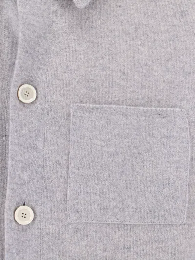 Lardini Versatile Jacket With Chest And Side Pockets In Gray