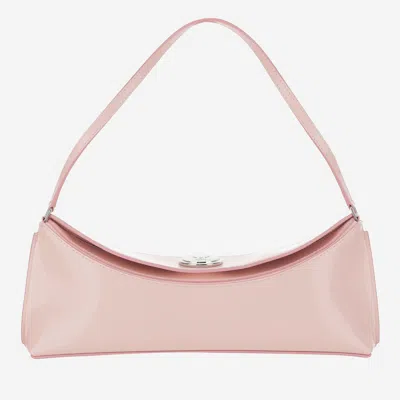 Jacquemus Le Calisso Pink Shoulder Bag With Engraved Snap Button In Leather In Pink